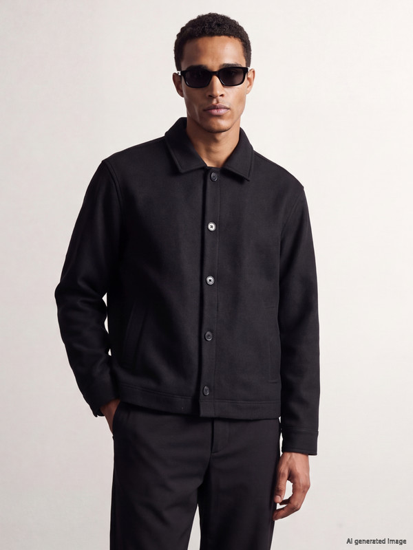 LCW Vision Regular Fit Erkek Kaşe Gömlek Ceket