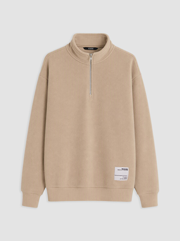 XSIDE Man Beige Sweatshirt