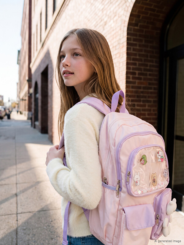 LCW ACCESSORIES Multi-Compartment Girls' School Bag