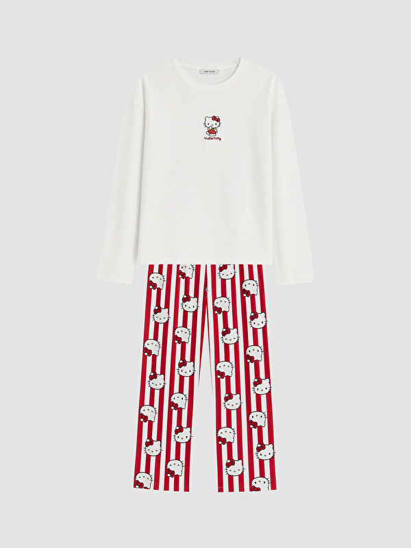 LCW Young Hello Kitty Baskılı Kadın Pijama Takımı
