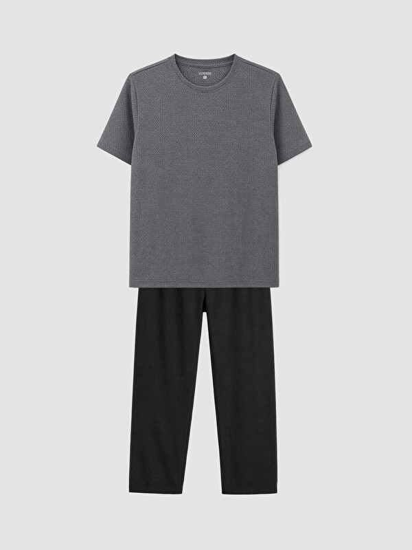 LC WAIKIKI Short Sleeve Men's Pyjamas Set