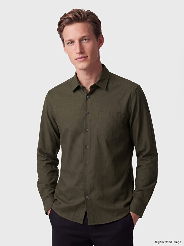 SOUTHBLUE Regular Fit Gabardin Erkek Gömlek