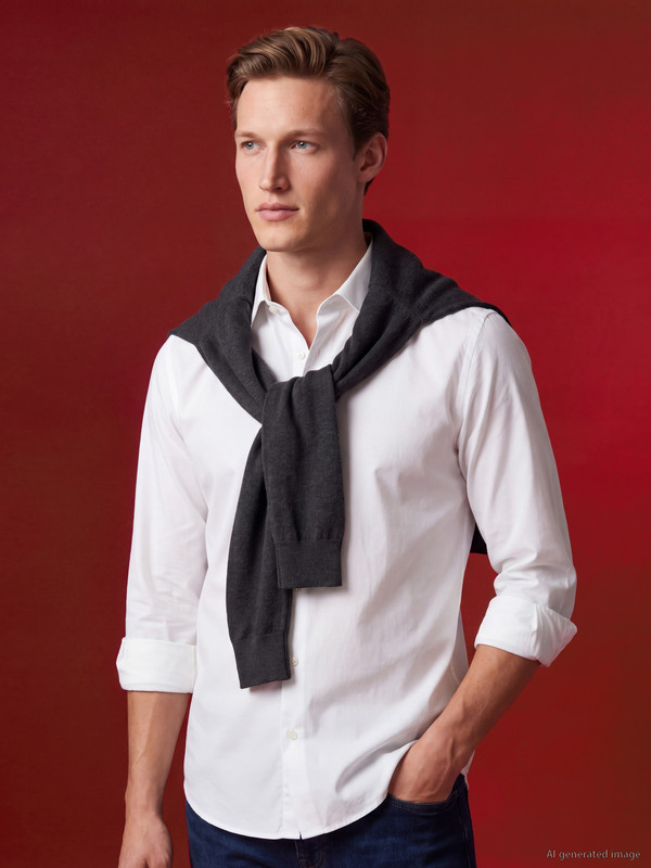 SOUTHBLUE Regular Fit Gabardine Men's Shirt
