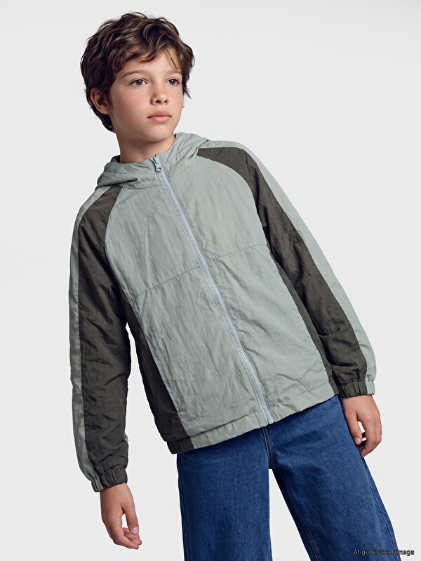 LCW Kids پالتۆی بەربارانی کوڕ ئاوهەڵنەگر