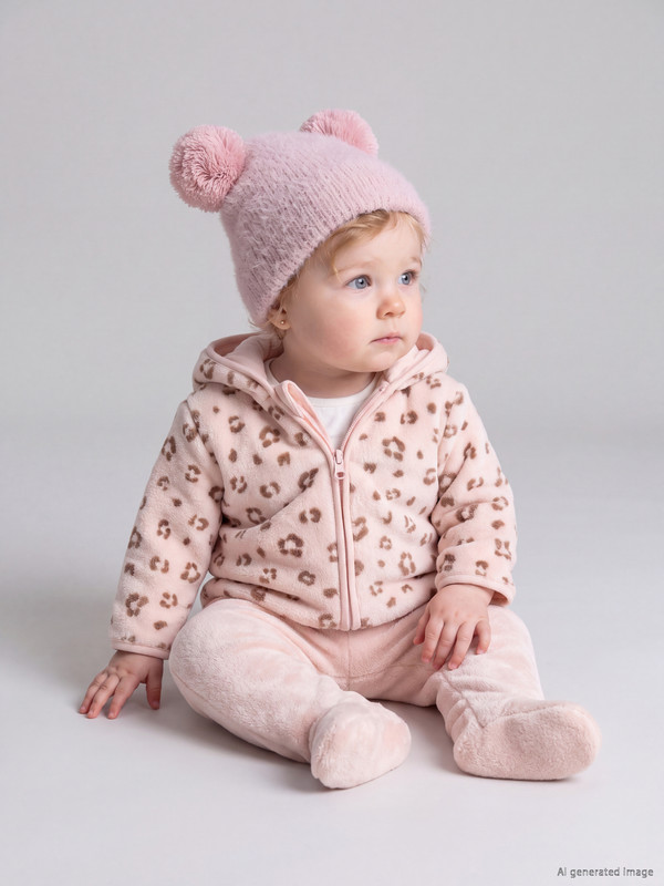 LCW baby Baby Girls' Floral Plush Set