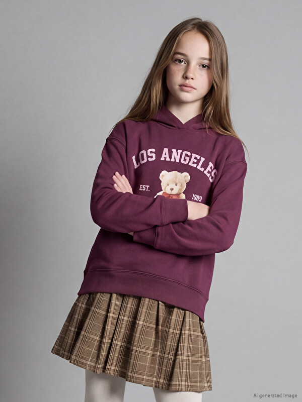LCW Kids Los Angeles Printed Girls' Dress