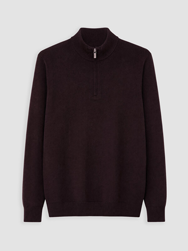 SOUTHBLUE Mock Neck Men's Knitwear Sweater