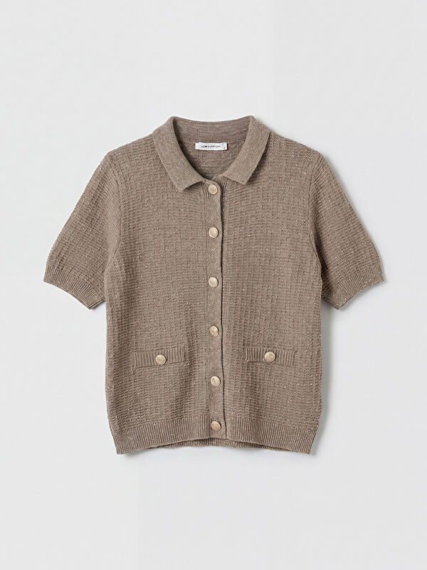 LCW EVERYDAY Polo Yaka Kadın Triko Hırka