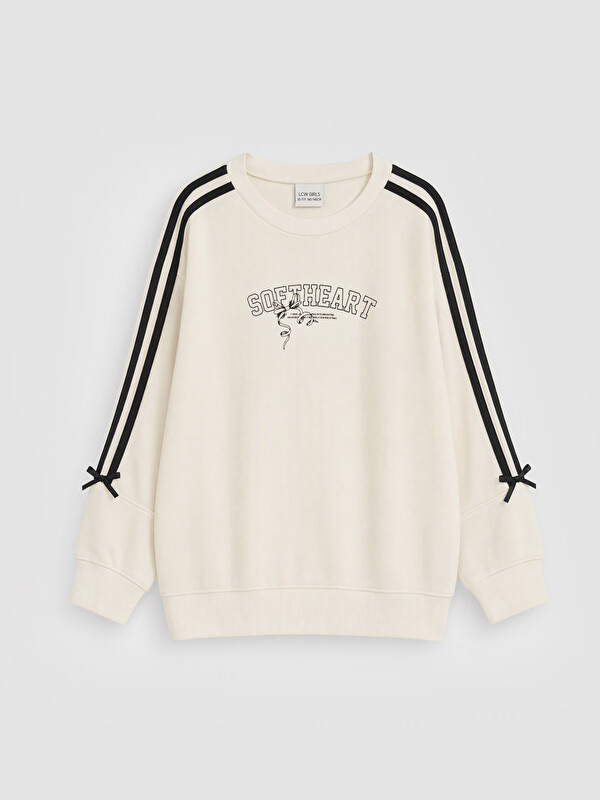 LCW Kids Bow Detailed Girls' Sweatshirt