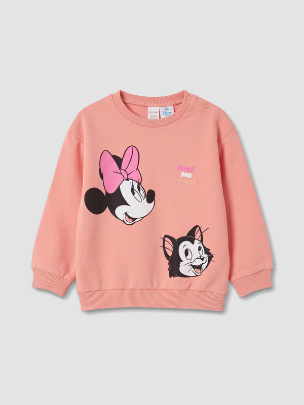 LCW baby Minnie Mouse Baskılı Bebek Sweatshirt