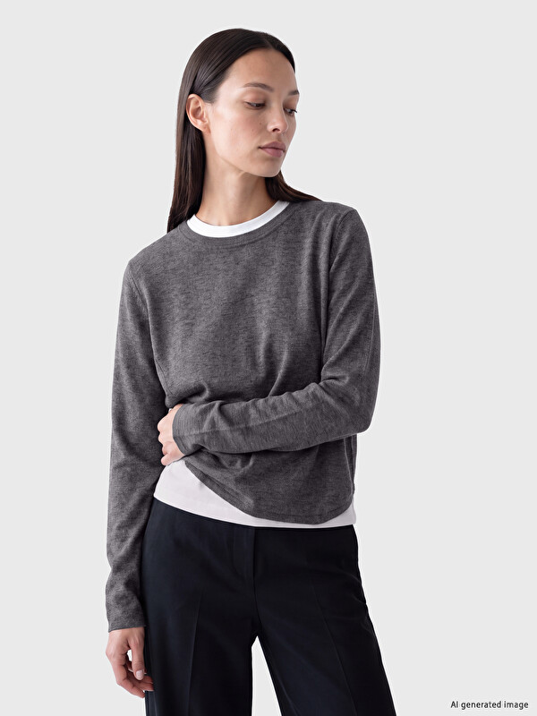 LCW EVERYDAY Crew Neck Oversize Women's T-Shirt