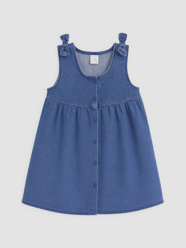 LCW baby Fiyonk Detaylı Kız Bebek Elbise