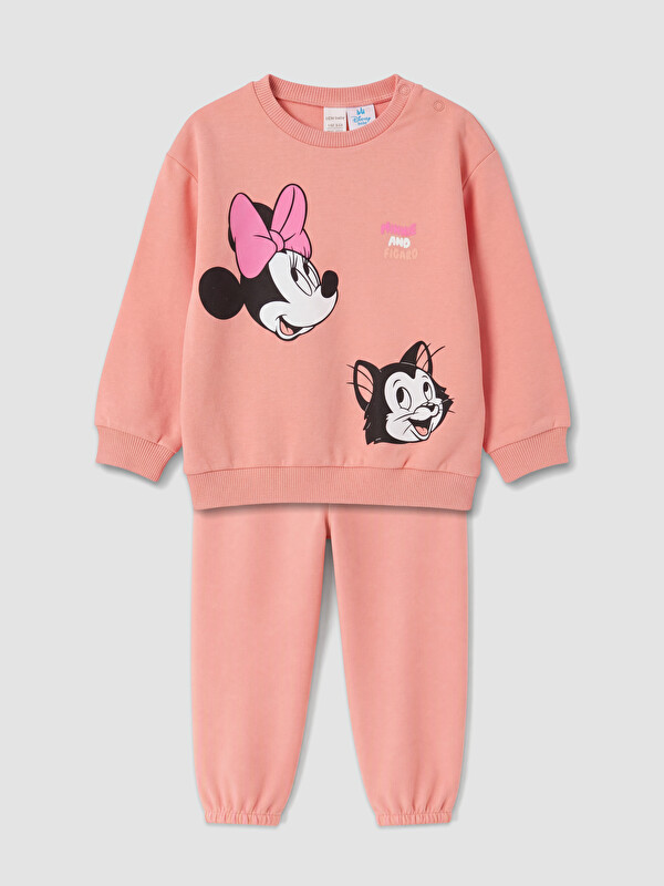 LCW baby Minnie Mouse Printed Baby Girls' Tracksuit Set