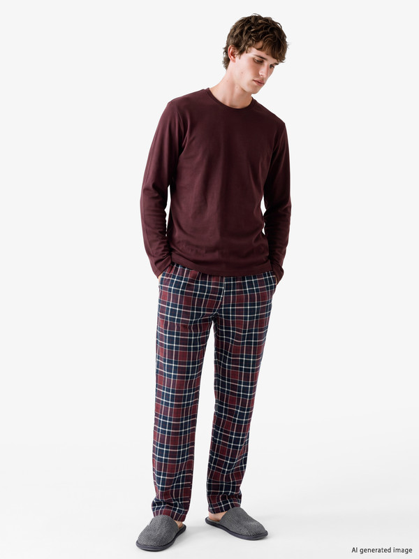 LC WAIKIKI Plaid Men's Pyjamas Set