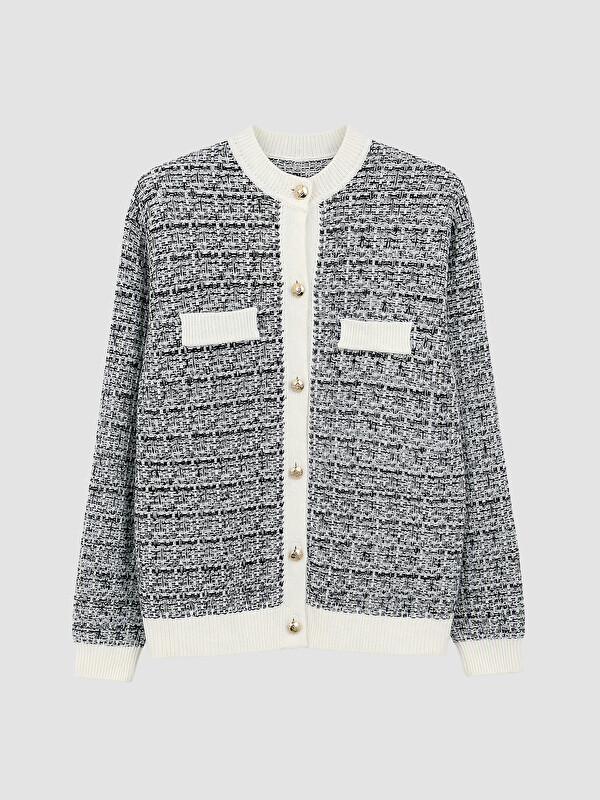 LCW EVERYDAY Fancy Buttoned Women's Knitwear Cardigan