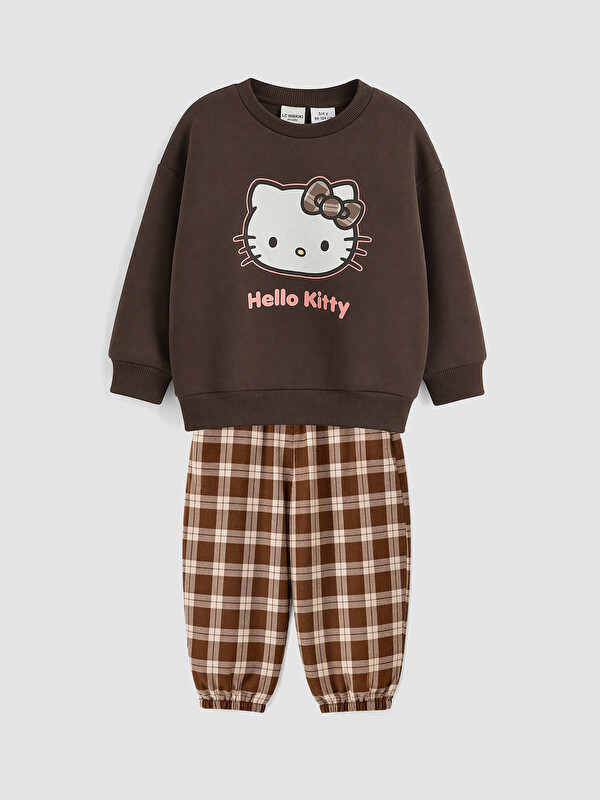 LCW Kids طقم بناتي مطبوع من Hello Kitty