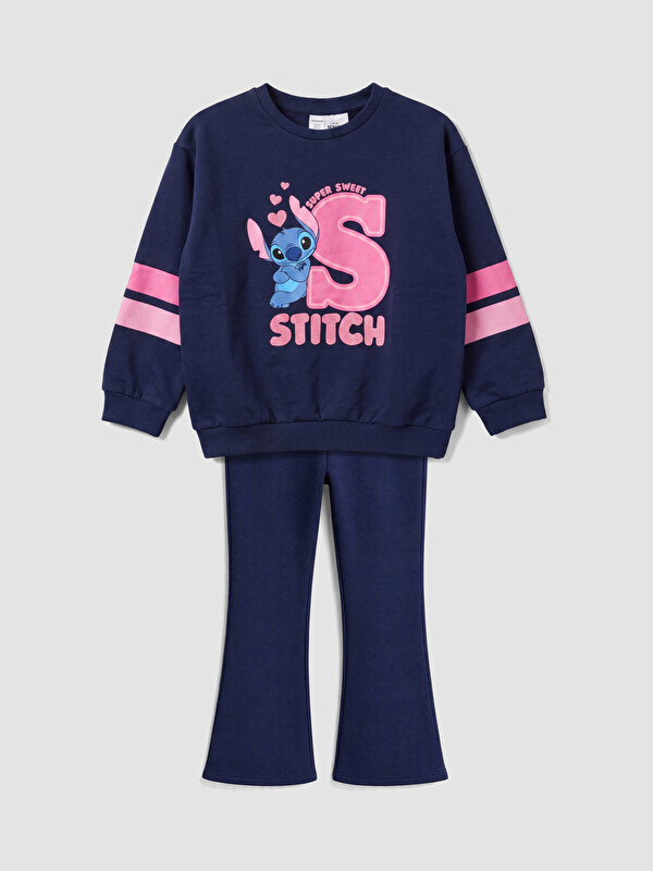 LCW Kids طقم بنات مطبوع Lilo & Stitch