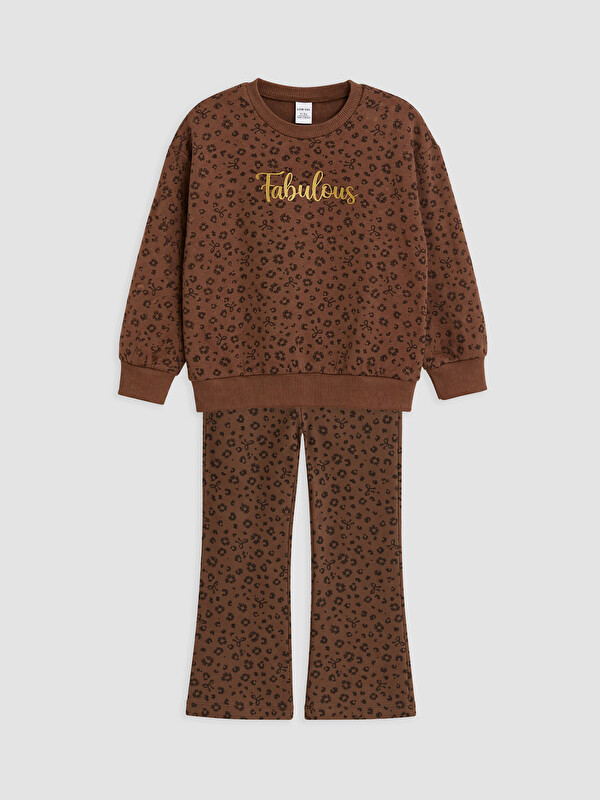 LCW Kids Girl Brown Set