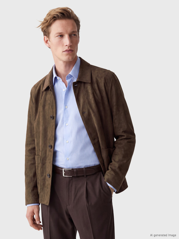 SOUTHBLUE Regular Fit Süet Görünümlü Erkek Blazer Ceket