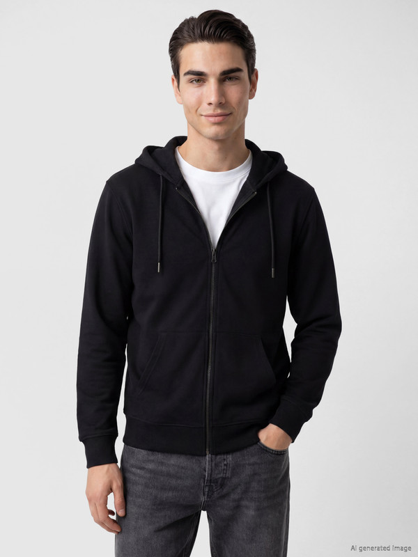 LC WAIKIKI Hooded Men's Zip-Up Sweatshirt