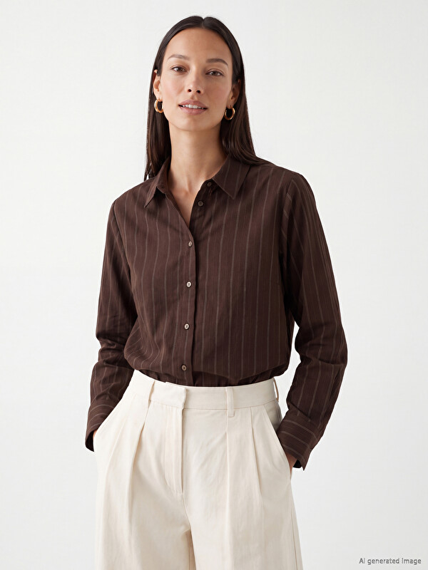LCW EVERYDAY Striped Women's Shirt