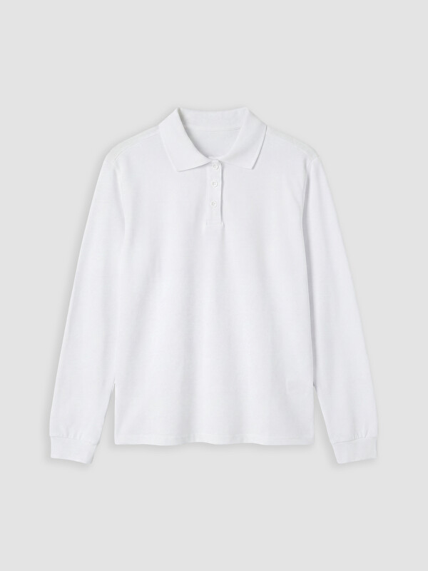 LCW Kids Polo Yaka Kız Çocuk Pike Tişört