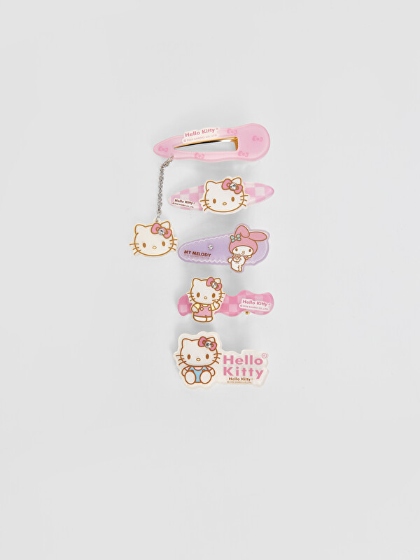 LCW JOY Hello Kitty Imprimat Clips de Păr de Fete Set Pachet de 5