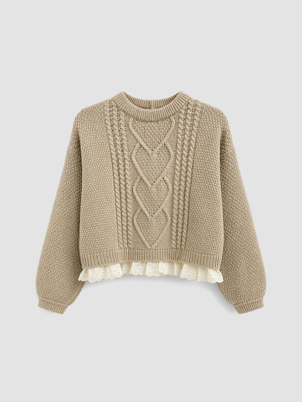 LCW Kids Crew Neck Girls' Knitwear Sweater