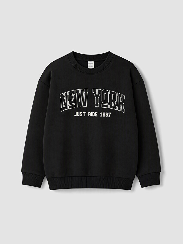 LCW Kids Boy Black Sweatshirt
