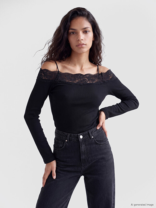 XSIDE Woman Black Blouse