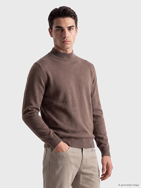 LCWAIKIKI Classic Turtleneck Men's Knitwear Sweater