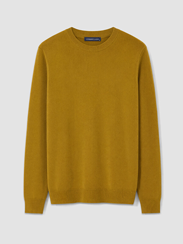 LCWAIKIKI Classic Man Brown Sweater