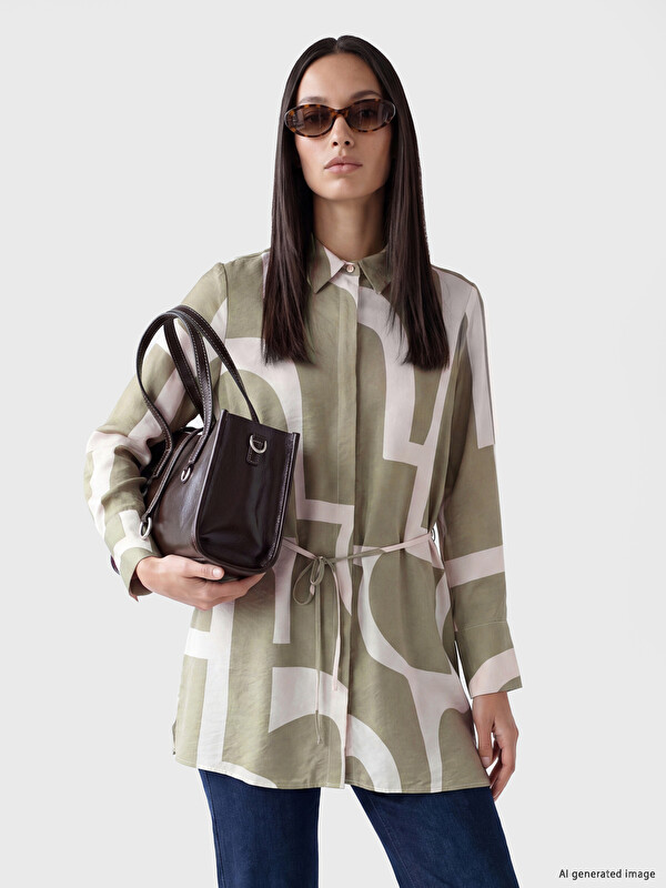 LCW EVERYDAY Patterned Women's Shirt Tunic