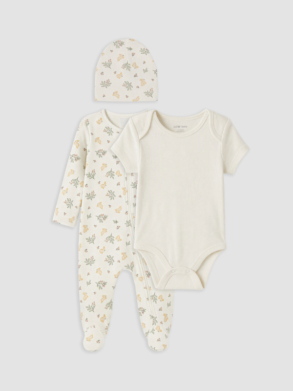 LCW baby Printed Baby Girls' Hospital Exit Set