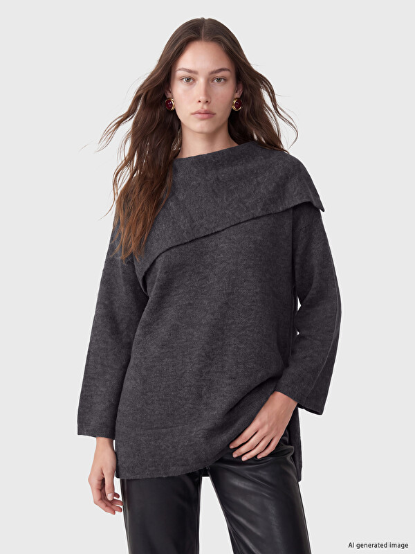 LCW Modest Crew Neck Women's Knitwear Sweater