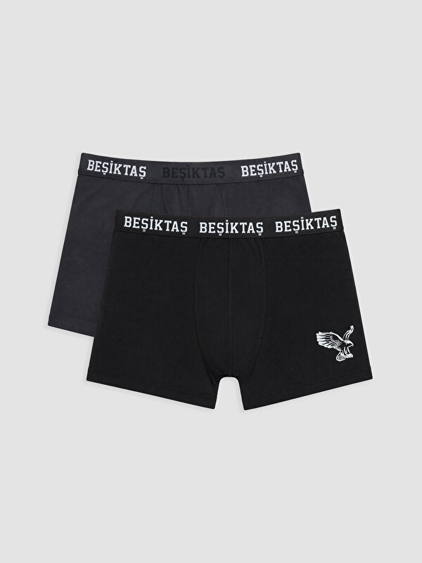LC WAIKIKI Beşiktaş Baskılı Erkek Boxer 2'li Paket