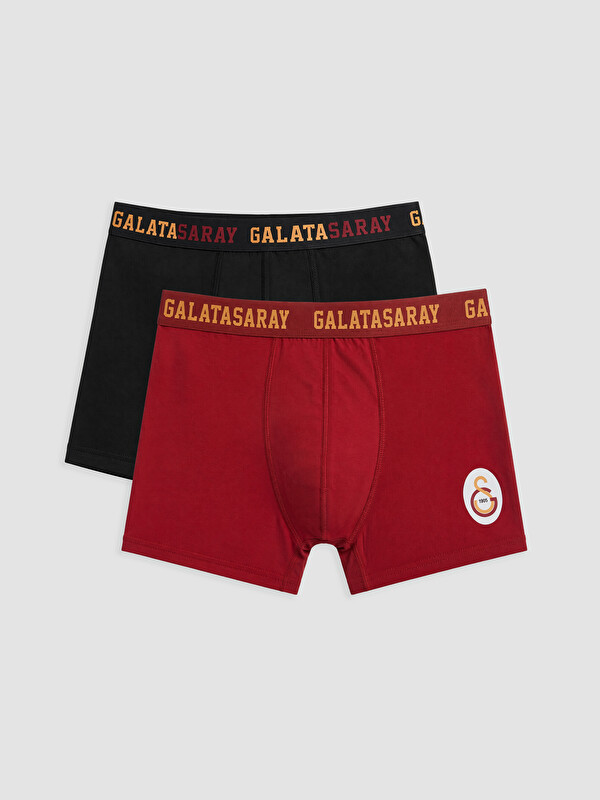 LC WAIKIKI Чоловічі боксери Galatasaray з принтом, упаковка з 2 штук
