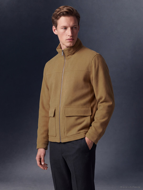 SOUTHBLUE Regular Fit Mock Neck Men's Cachet Coat