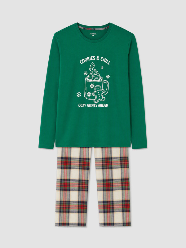 LC WAIKIKI Yılbaşı Temalı Erkek Pijama Takım
