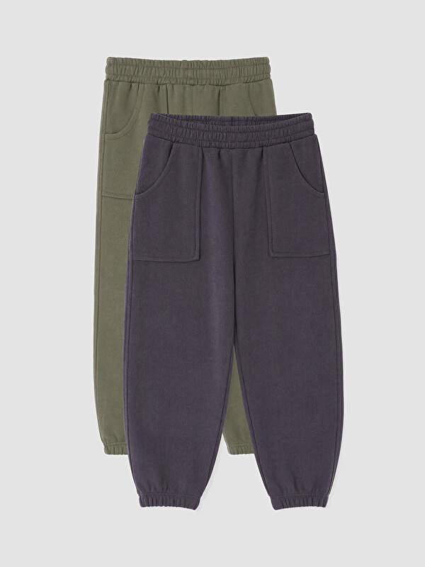 LCW baby 2 Pack Pantaloni de trening jogger pentru bebeluși băieți