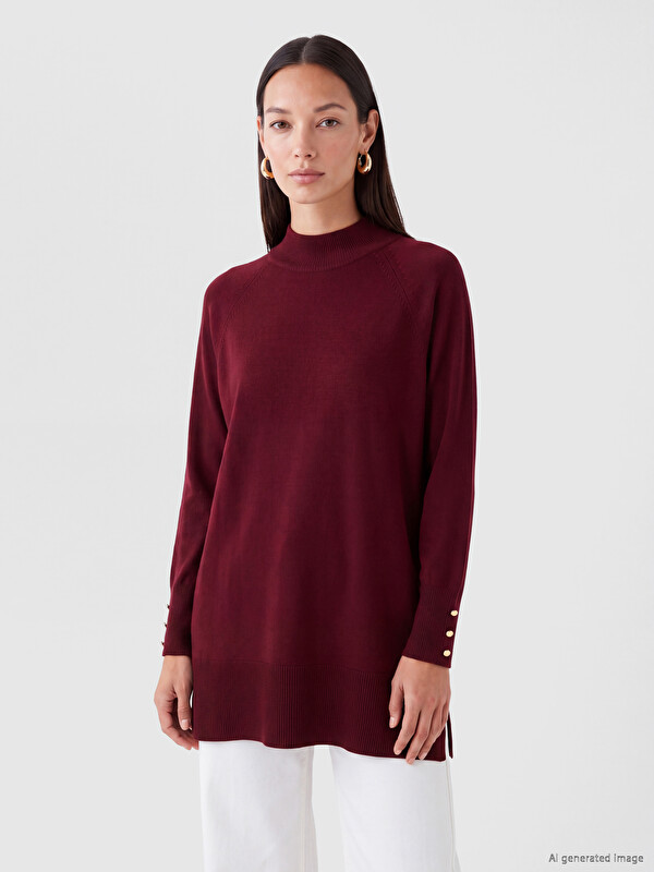 LC WAIKIKI Mock Turtleneck Women's Knitwear Tunic
