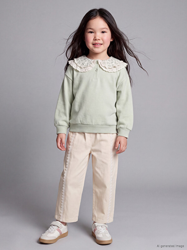 LCW Kids Girls' Gabardine Trousers