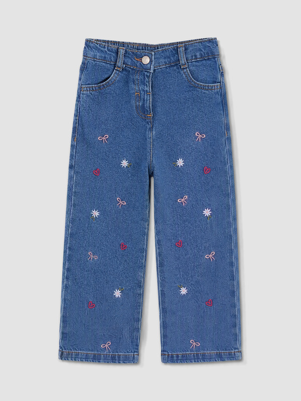 LCW Kids Embroidered Girls' Jeans