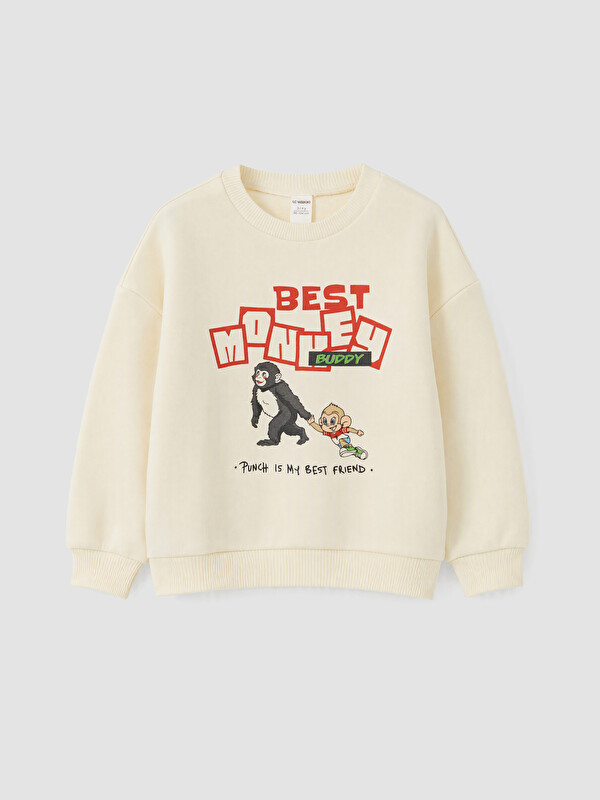 LC WAIKIKI Baskılı Erkek Çocuk Sweatshirt