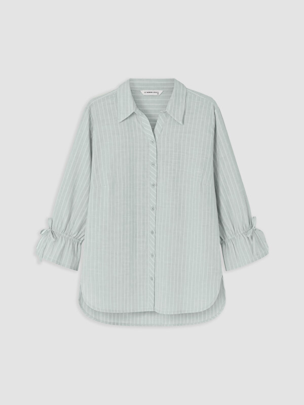 LCW Grace Striped Poplin Women's Shirt