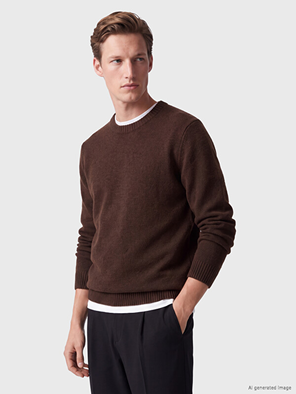 SOUTHBLUE Crew Neck Men's Knitwear Sweater