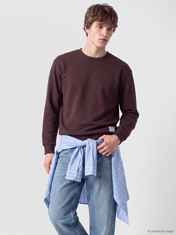 XSIDE Crew Neck Men's Thick Sweatshirt