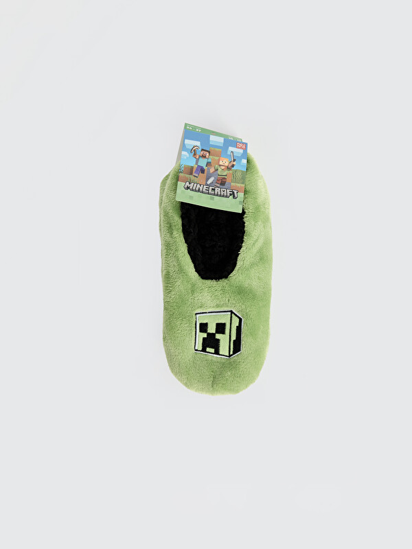 LCW Kids Minecraft Nakışlı Erkek Çocuk Ev Çorabı