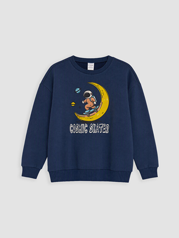 LC WAIKIKI Baskılı Erkek Çocuk Sweatshirt