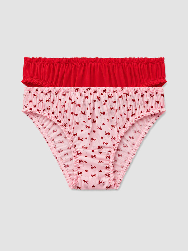 LCW Young 2 Pack Patterned Bikini Knickers